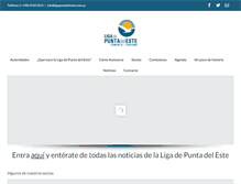 Tablet Screenshot of ligapuntadeleste.com.uy